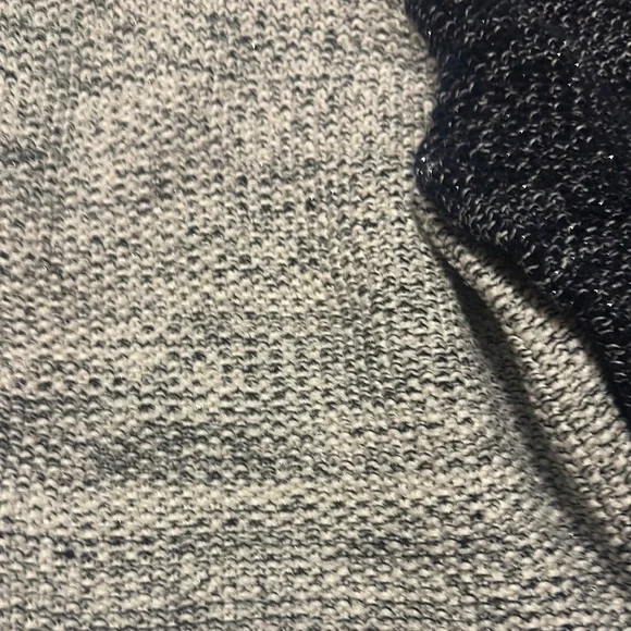 Talbots Gray and Black Cardigan Sweater with Textured Design - Picture 3 of 3